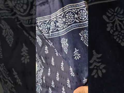 Royal Blue Metallic Woollen Pashmina Luxe Drape Set