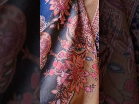 Aurora Splendor Blue Pashmina Designer Applique Work Unstitched Dress Material