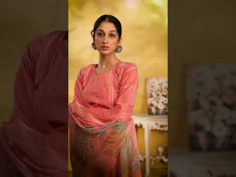 Vinaceous Cinnamon Pink Cambric Cotton Digital Print Unstitched Dress Material