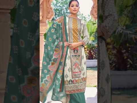 Carnival Orange & White Jam Cotton Discharge Print Unstitched Dress Material