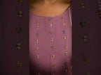 Light Wisteria Purple Cambric Cotton Digital Print Unstitched Dress Material